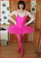 Sissy Jessie in pink ballerina outfit