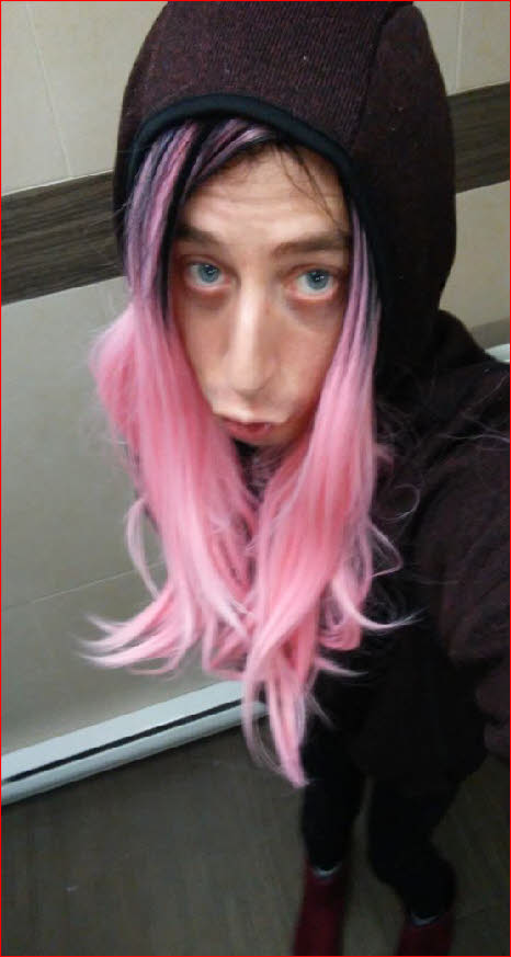 Sissy slut Sasha hanging out in gents toilets