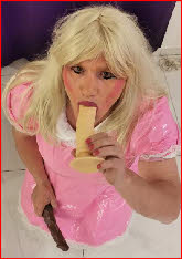 Pink sissy maid Analia from Hanover in Germany